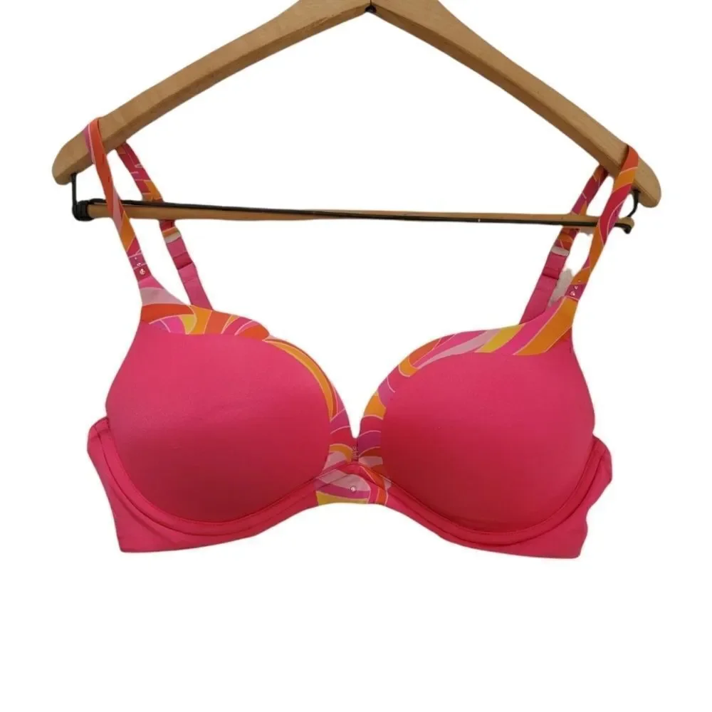 Victoria's Secret Hot Pink Bling Bio Fit Bra 34D